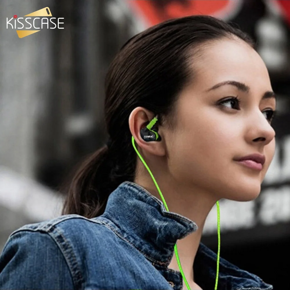 KISSCASE спортивные музыкальной игры проводные наушники объем Управление In-Ear стерео