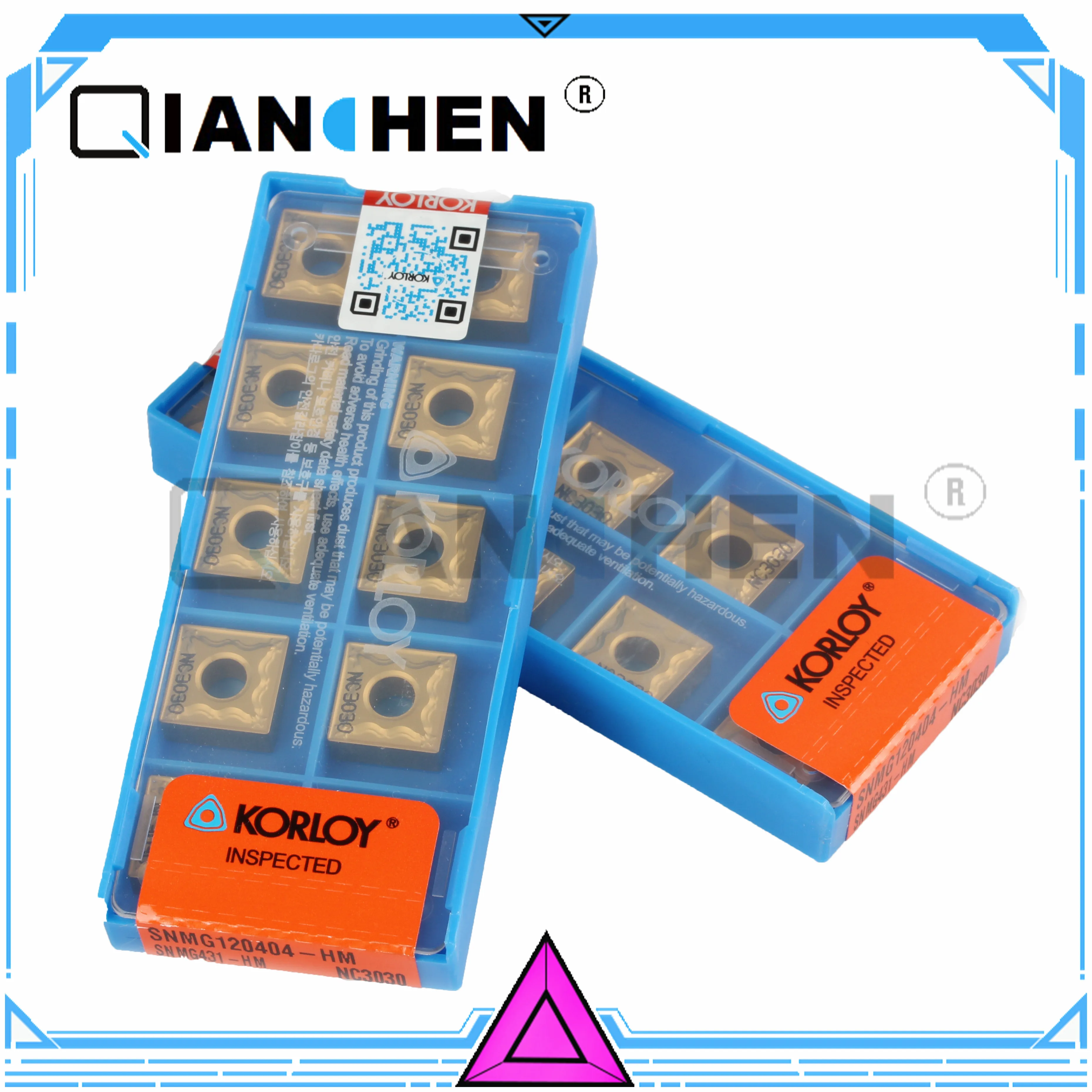 

Оригинальный режущий инструмент KORLOY SNMG120404-HM NC3030 (10 шт./лот)