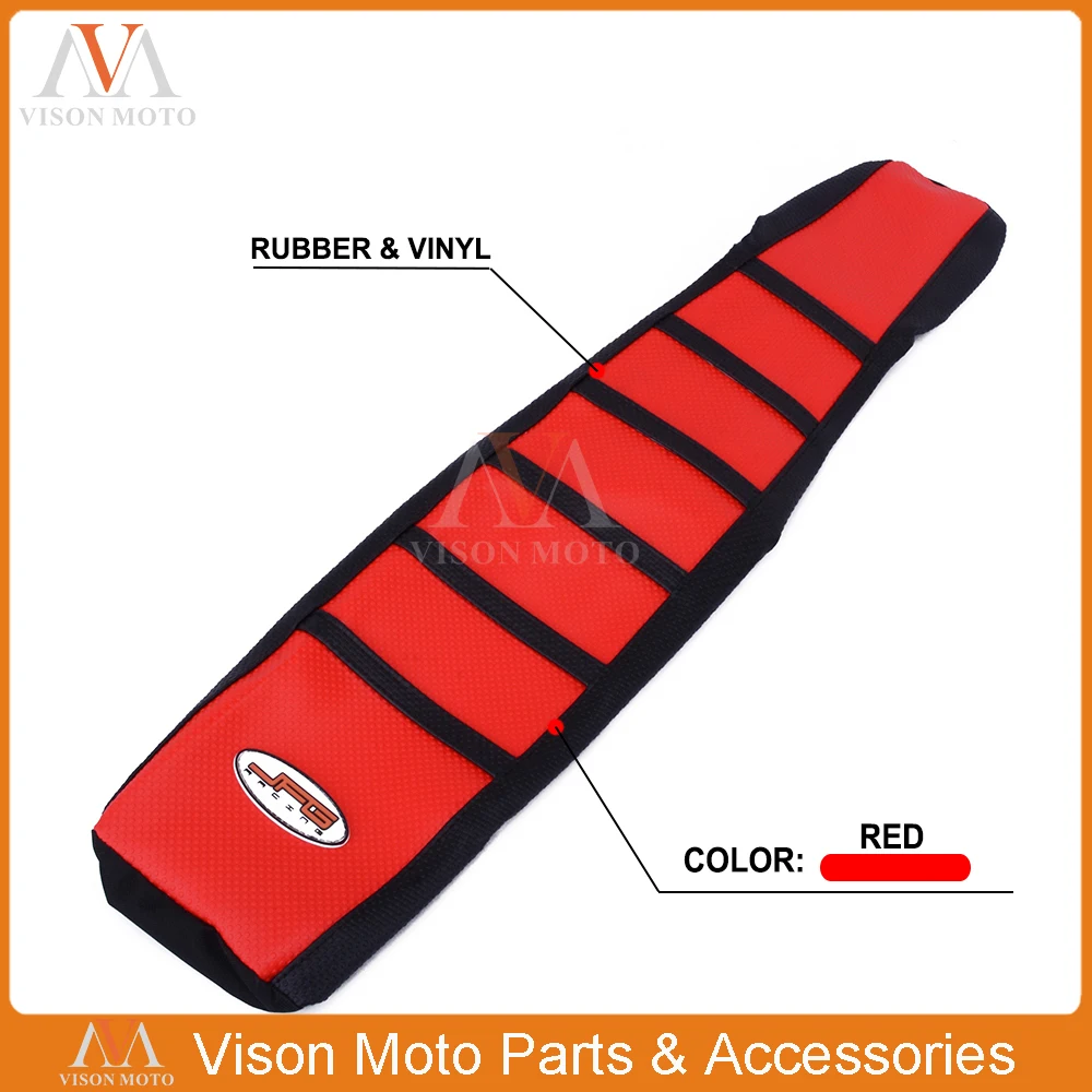 

Motorcycle Ribbed Red Gripper Soft Seat Cover For HONDA CR125 CR250 CR 125 250 1997 1998 1999 97 98 99