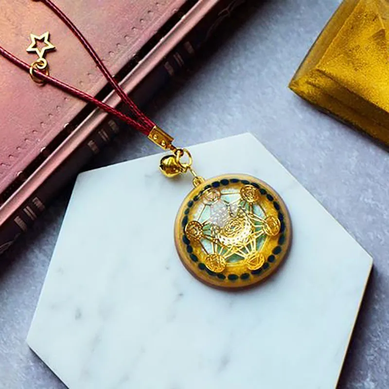AURAREIKI Orgonite Reiki кулон из натурального кристалла в стиле ретро меняющий магнитное