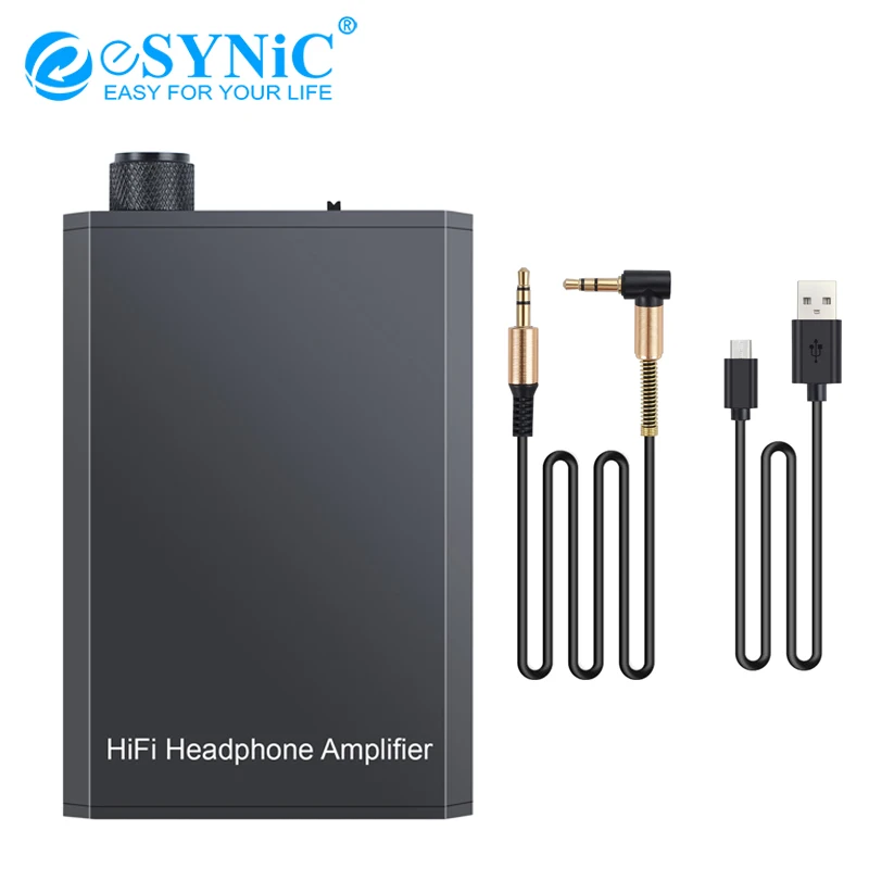ESYNiC Hi Fi усилитель для наушников 3 5 мм Aux интерфейс мини аудио мобильный телефон