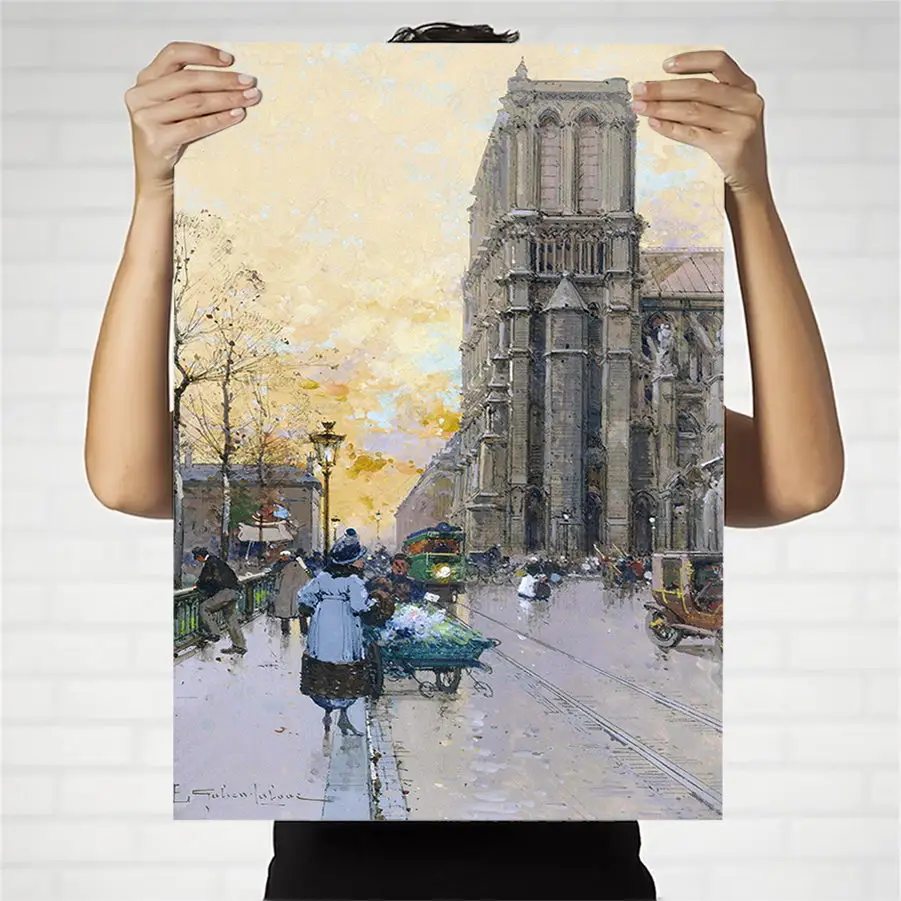 Home Decoration Print Canvas Art Wall Pictures for Living Room Poster Paitings French Eugene Galien Laloue | Дом и сад