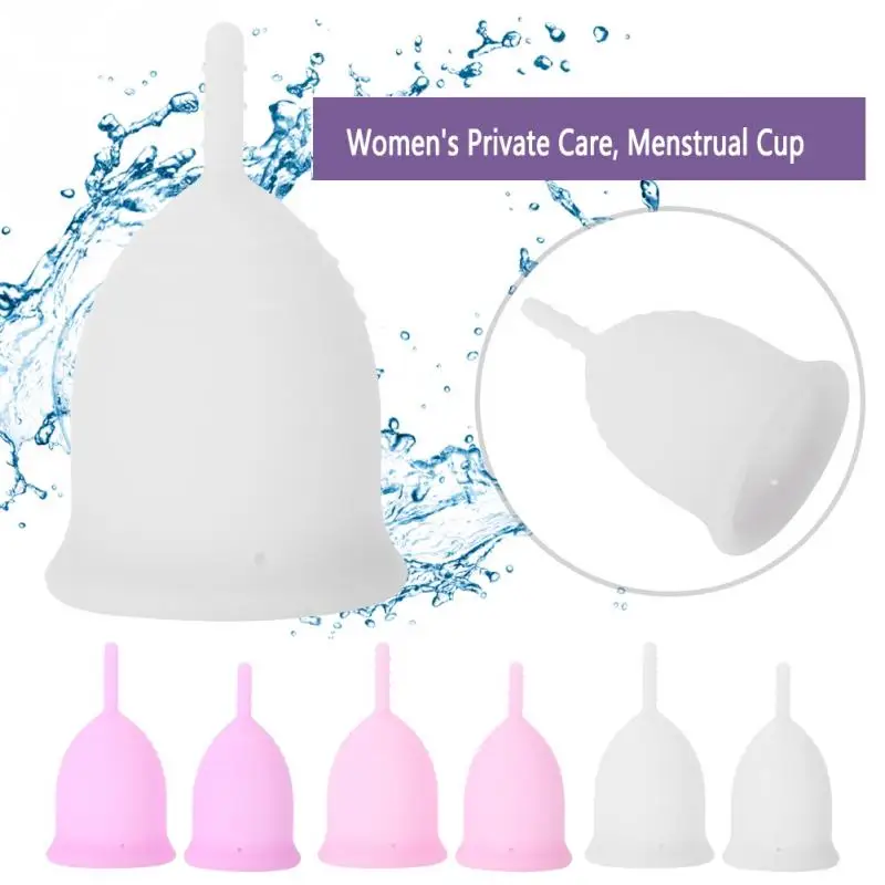 3 вида цветов менструальная чашка медицинская силиконовая Женская