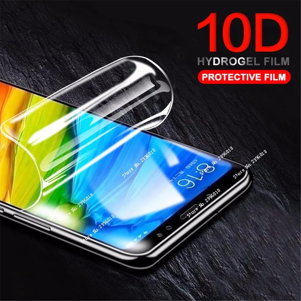 Full Cover 10D Soft Hydrogel Film For Xiaomi Mi 9 9SE Mix 3 2S On Redmi  5 7 6A Note7 Note 7 6 5 Pro Screen Protector Not Glass