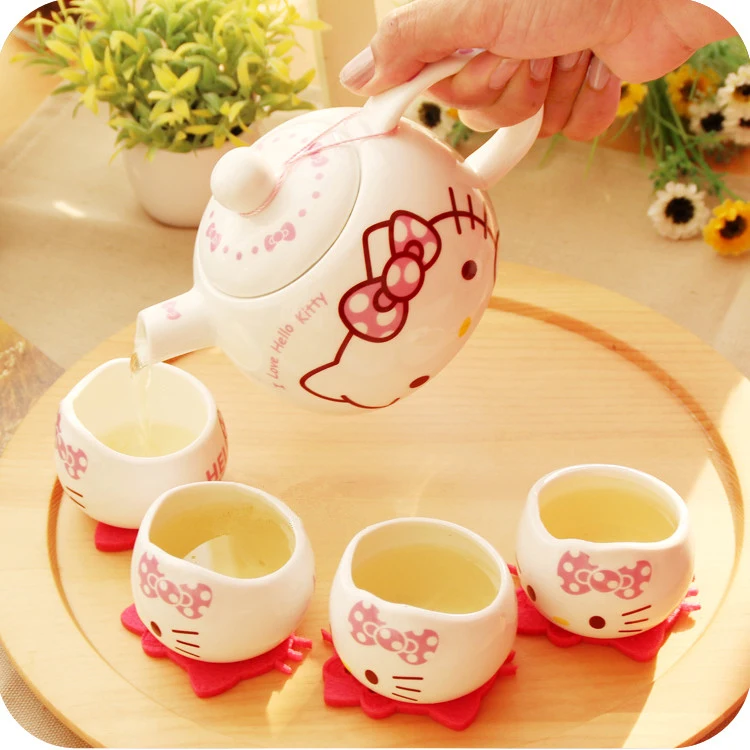 Hello kitty Jindezhen мультяшный керамический s чайный горшок превосходит восхитительный