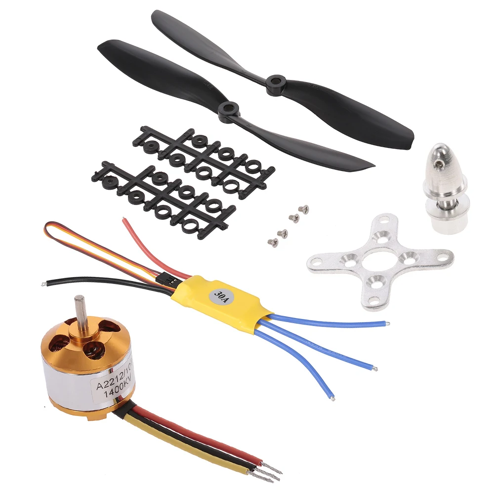 Новое поступление A2212 1400KV RC бесщеточный двигатель с 30A ESC пара 8045 малошумный