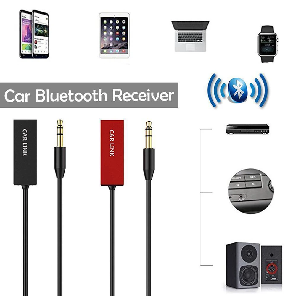 Джек AUX Новый мини комплект беспроводной связи bluetooth для автомобиля 3 5 мм Hands free