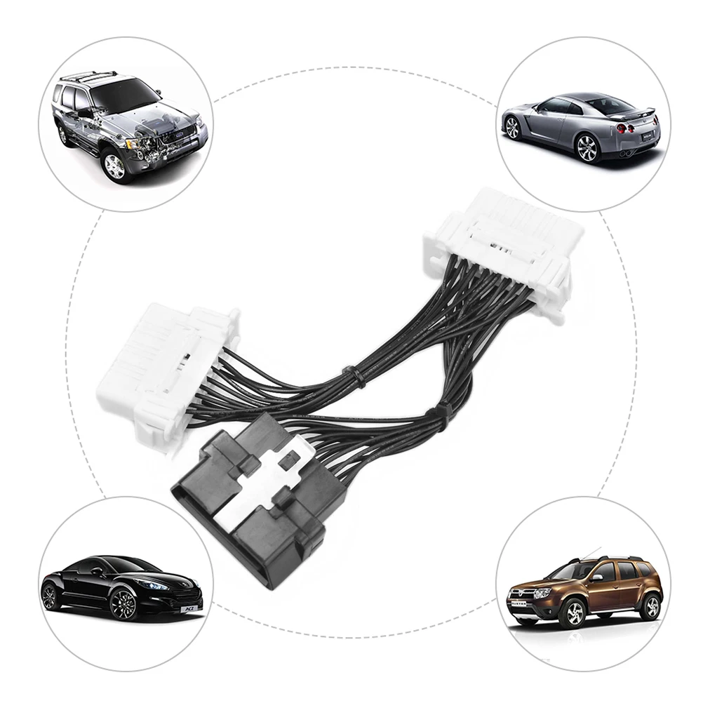 16 контактный Автомобильный Разветвитель OBD2|Адаптер питания| |