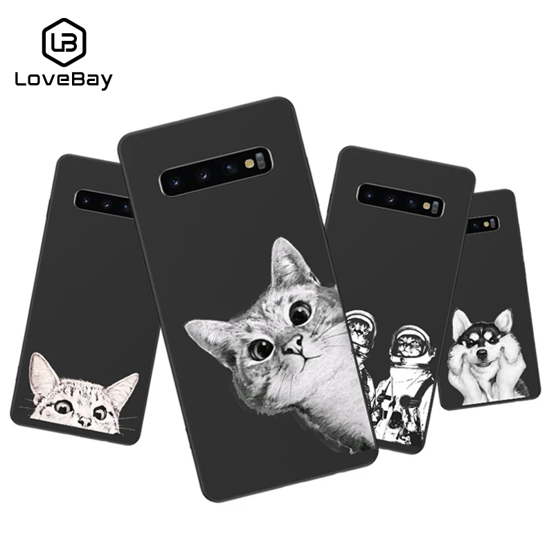 Lovebay Phone Case For Samsung Galaxy S8 S9 S10 Plus Lite Note 8 9 Cartoon Cat Dog Flamingo Pig Soft Silicon TPU |