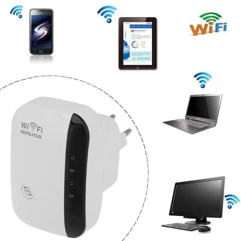 Беспроводной Wi Fi ретранслятор 300 Мбит/с Wifi удлинитель Ретранслятор с большим