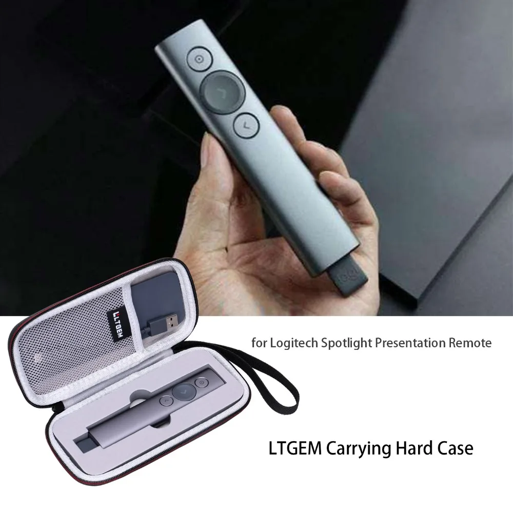 LTGEM жесткий чехол для путешествий Чехол Logitech Spotlight Презентация пульт