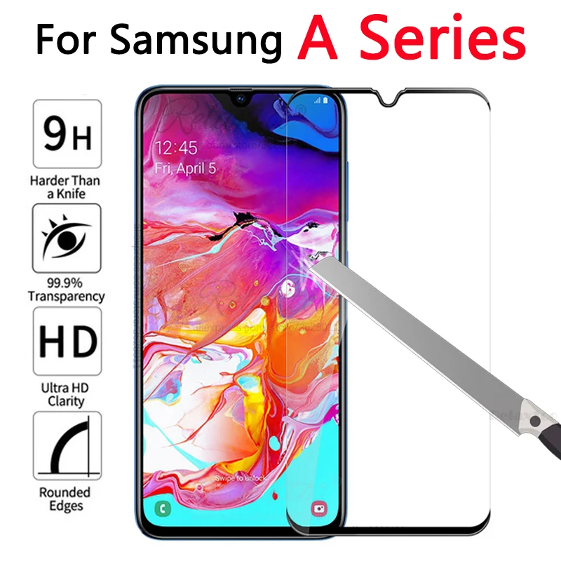 Закаленное стекло для Samsung Galaxy A30 A40 A50 A60 A70 защитное Переднее A 30 40 50 60 70 a705|Защитные