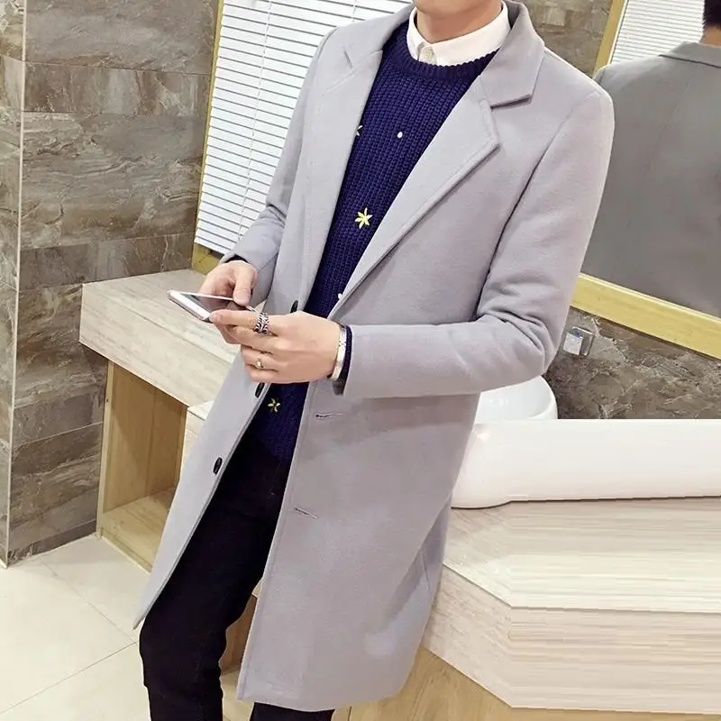 Узкие Masculino Casaco компридо и куртка Chaqueta Larga Hombre манто Homme на весну зиму Hiver мужчин РК