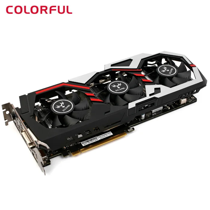 Оригинальный красочный iGame1060 U 6GD5 Топ 192bit GDDR5 Графика карты GeForce GTX 1060 с HDMI DVI DP 1 4