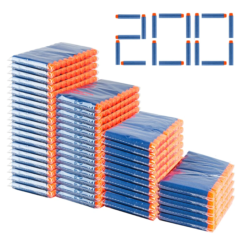 200 шт. для Nerf пулями мягкими дырочку головы 7 2 см заправка игрушка дартс оружейные