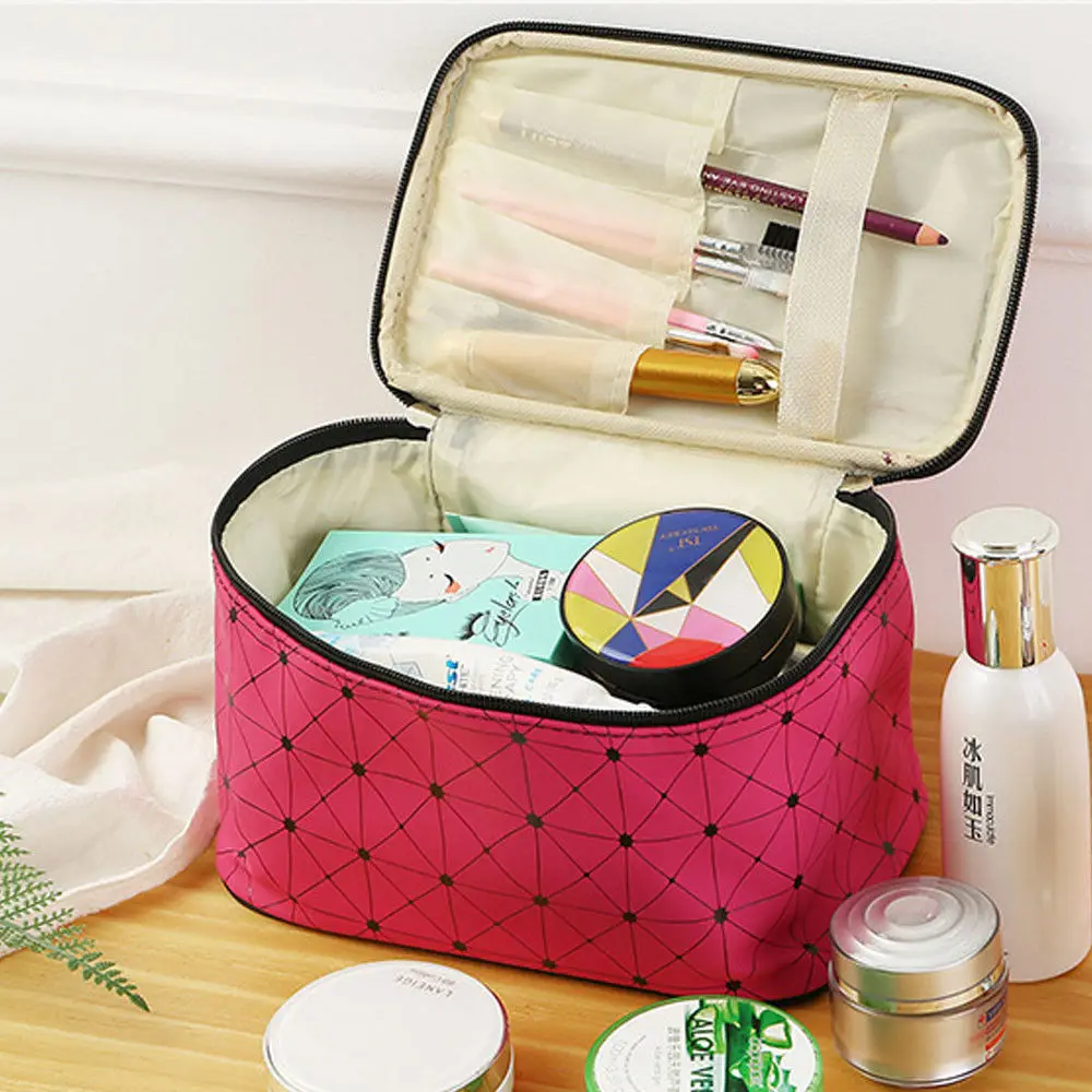 Функциональная косметичка из искусственной кожи для женщин модные дорожные