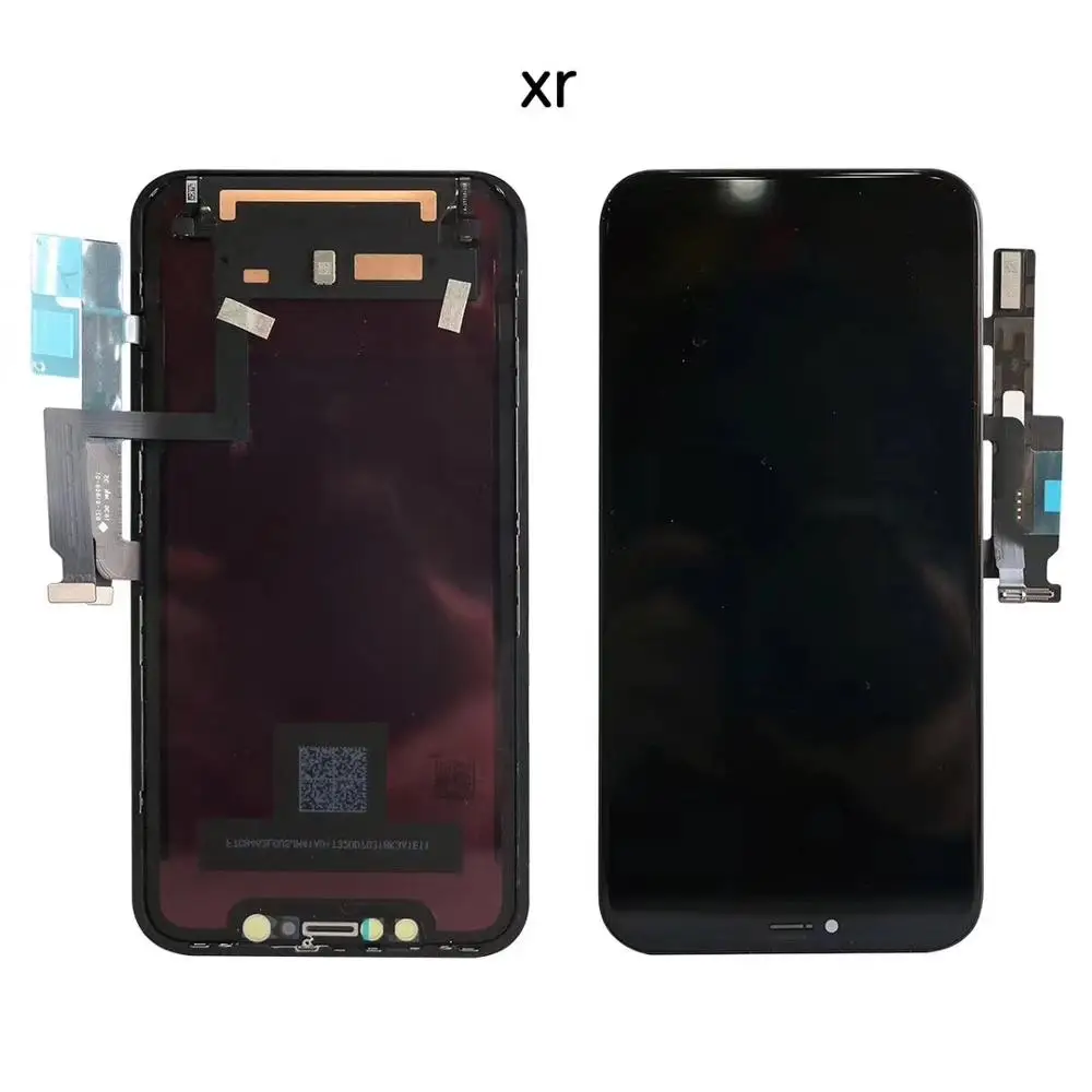 Восстановленный ЖК-дигитайзер в сборе для iPhone XR черная панель класса AAA |