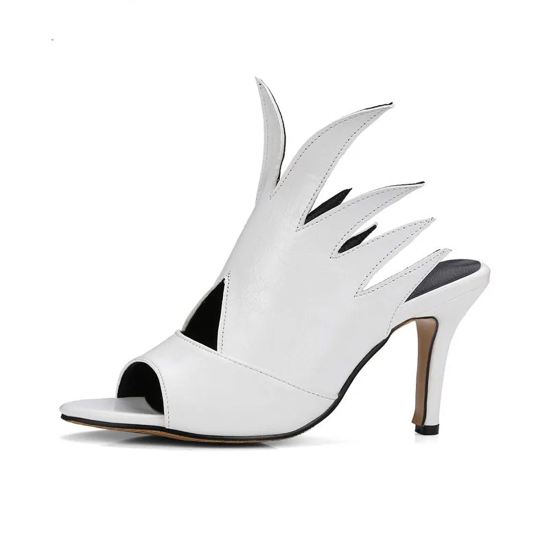 

Женские шлепанцы с открытым носком, однотонные, на тонком каблуке, сланцы, летняя обувь, крутые, вечерние ые, черные, коричневые