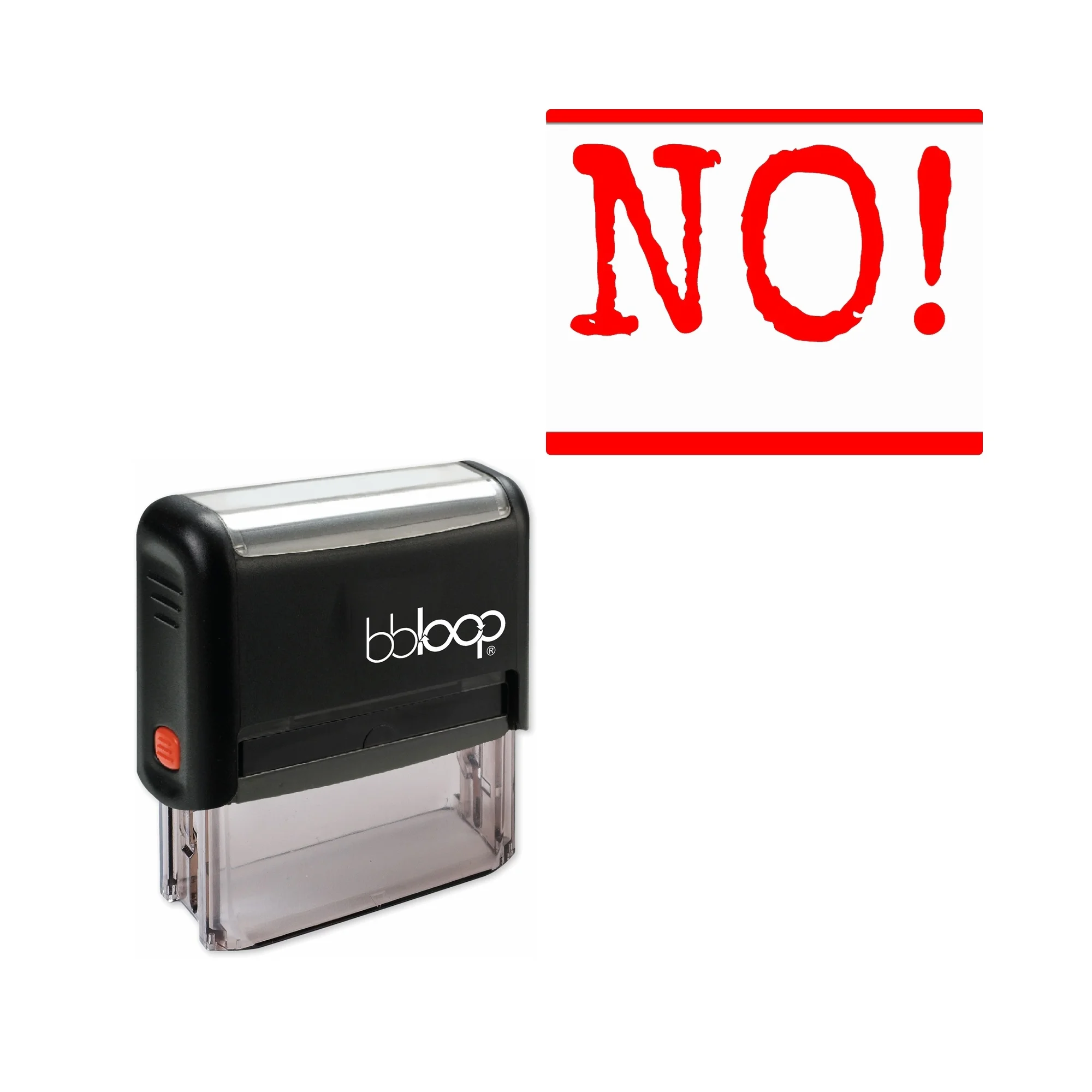 Bbloop 'NO! 'самостоятельная печать для офиса, прямоугольный стиль печатной машинки