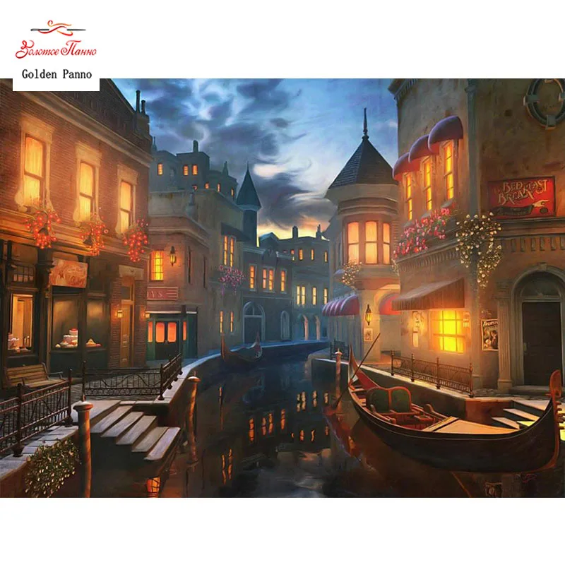 Needlework Embroidery DIY Landscape Painting Cross stitch kits 14CT scenery home Cross-stitch Sets For C | Дом и сад