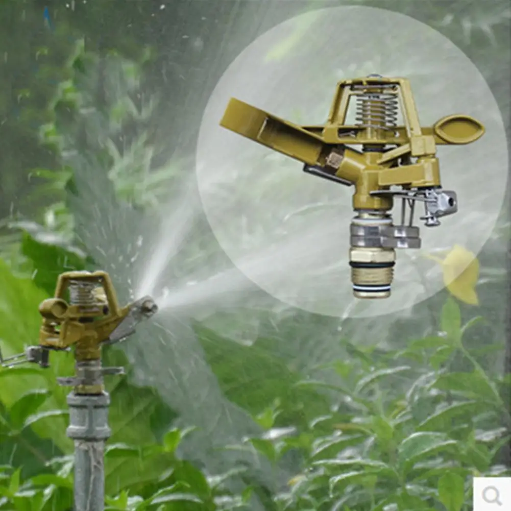 360 Degree Rotating Rocker Arm Water Sprinkler With Ground Pin Controllable Angel Spray Plant Watering Irrigation Device | Дом и сад