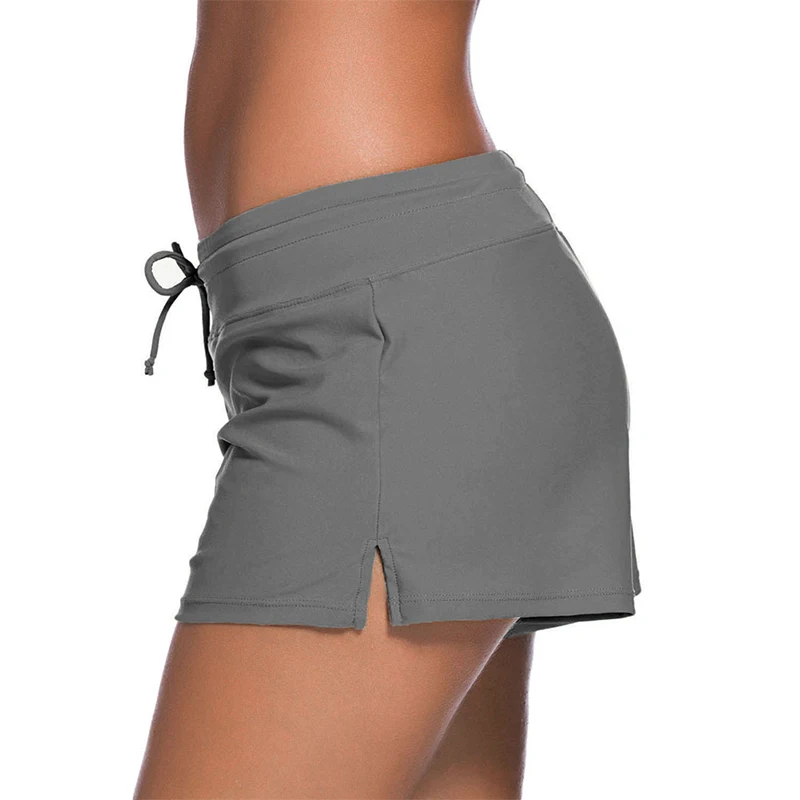 Лето 2019 низкий пояс Талия Женщины Чистый однотонный из полиэстра пляжная одежда