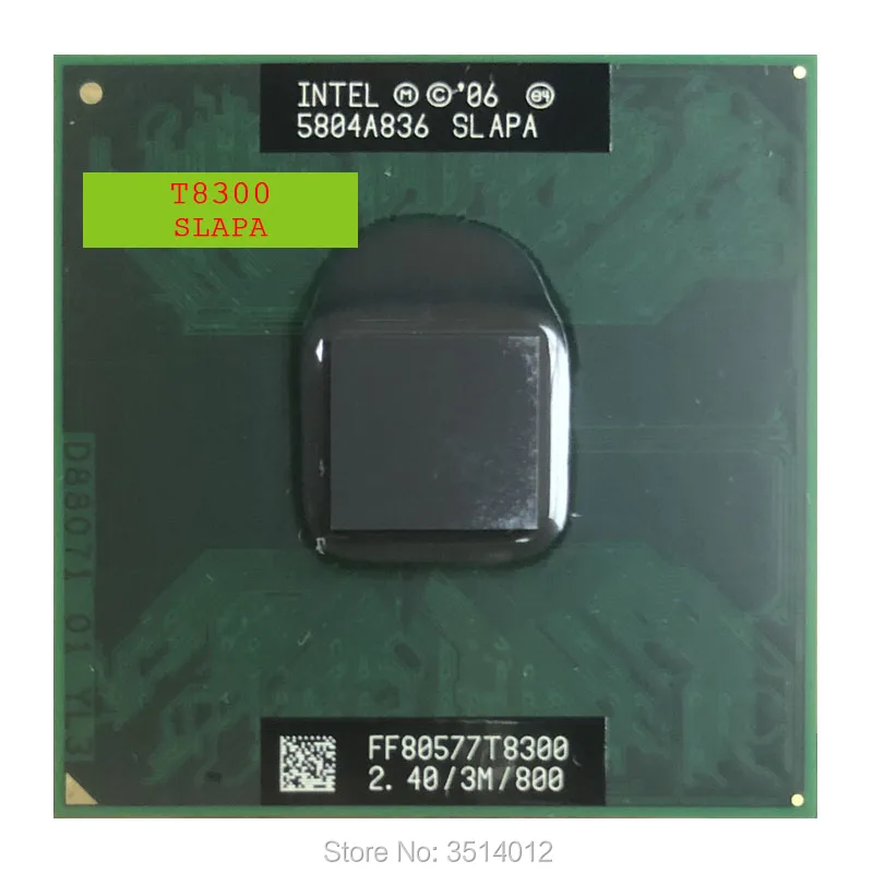 Процессор Intel Core 2 Duo T8300 slпа SLAYQ 4 ГГц двухъядерный двухпотоковый ЦПУ процессор 3 Мб