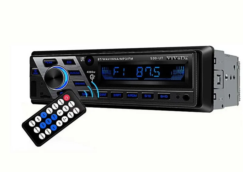 1 Din автомобильное радио дистанционное управление стерео Aux in Bluetooth 12V FM Hi Fi аудио