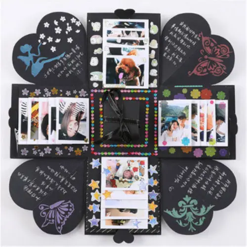 DIY Surprise Explosion Box Memory Scrapbook Photo Album Kits Anniversary Gift | Дом и сад