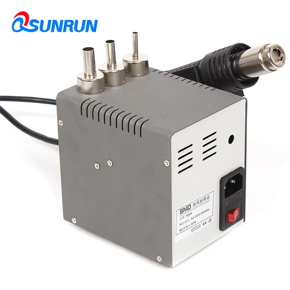 Фото QSUNRUN паяльная станция горячего воздуха 858D HAKIO SMD цифровая температура дисплей QSUNRUN паяльная станция горячего воздуха 858D HAKIO SMD цифровая температура дисплей