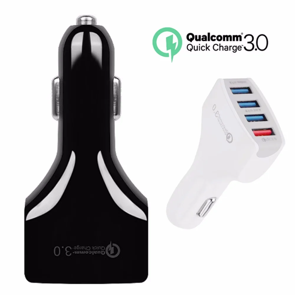 SOONHUA Universa QC3.0 USB 4 порта автомобильное быстрое зарядное устройство для телефона
