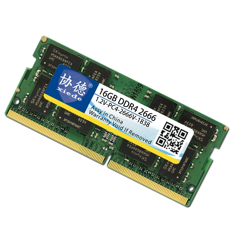 Модуль оперативной памяти для ноутбука Xiede Ddr4 2666 Pc4 2666V 288Pin Dimm 2666Mhz|Оперативная