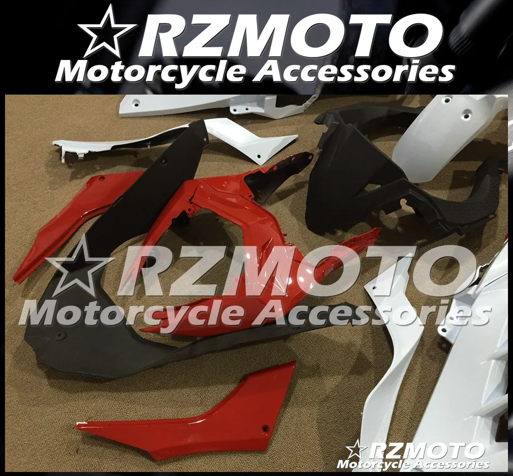 ABS обтекатель кузова комплект пригодный для Kawasaki Ninja300R 13 14 15 16 17 Ninja250R EX250 EX300 2013 2014