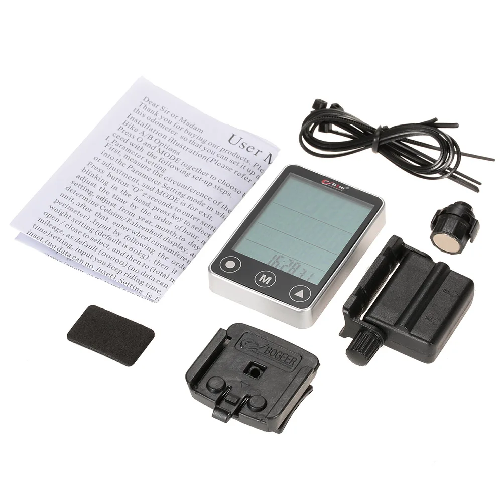 Multifunctional Speedometer For Bicycle Computer Wireless Touch Button LCD Bike Cycling Odometer With Cadence Sensor | Спорт и