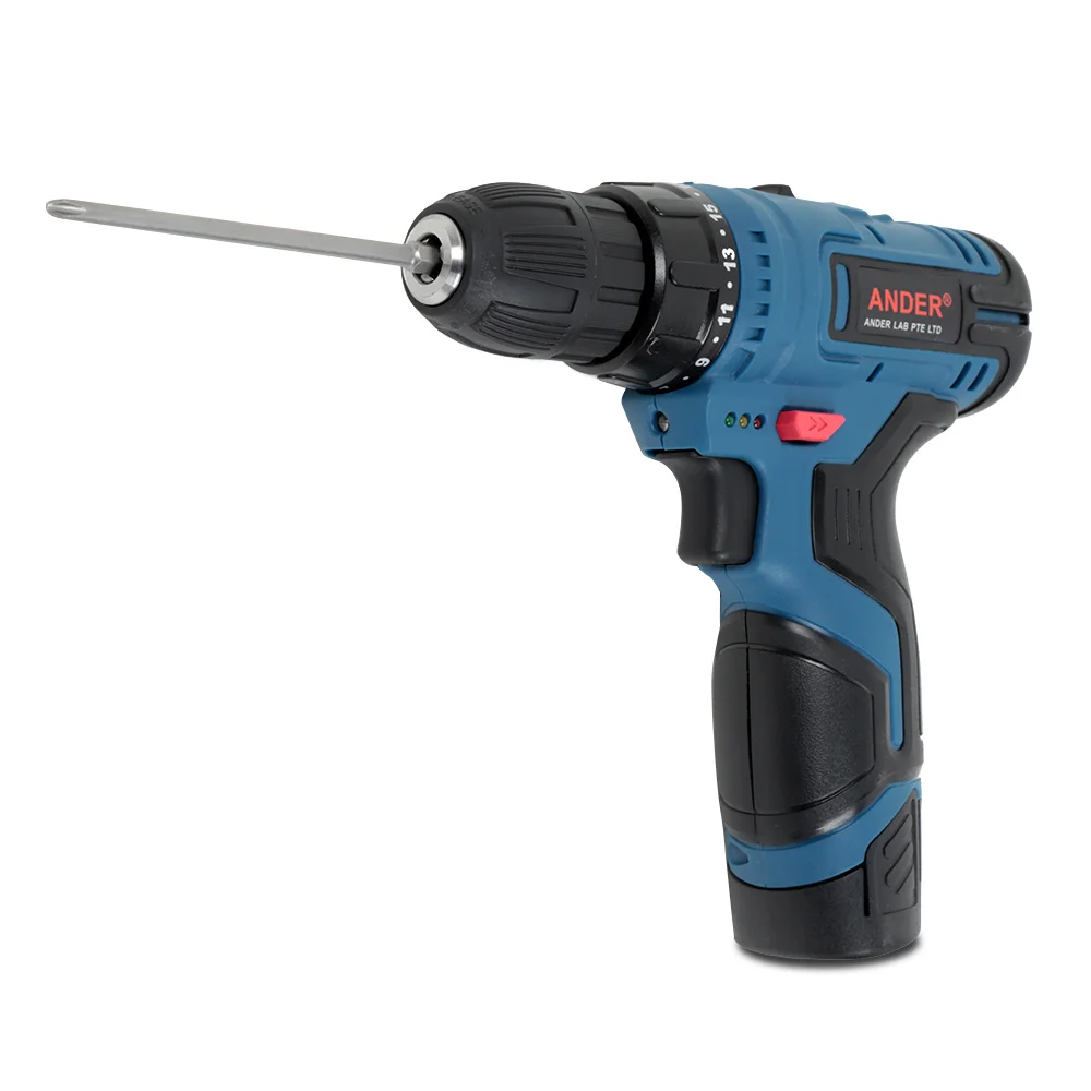12V Lithium-Ion Battery Electric Drill With Light Adjustable Torque Rechargeable Power Tool Set Hand Tools Non-Slip Handle | Инструменты