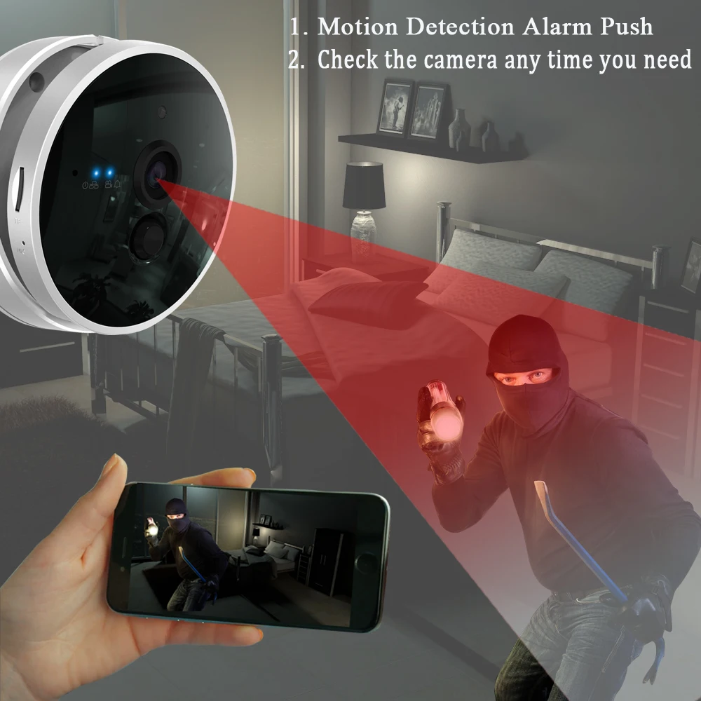CTVMAN wifi глазок для двери с монитором 1080 P Камера Безопасности Облако Беспроводная