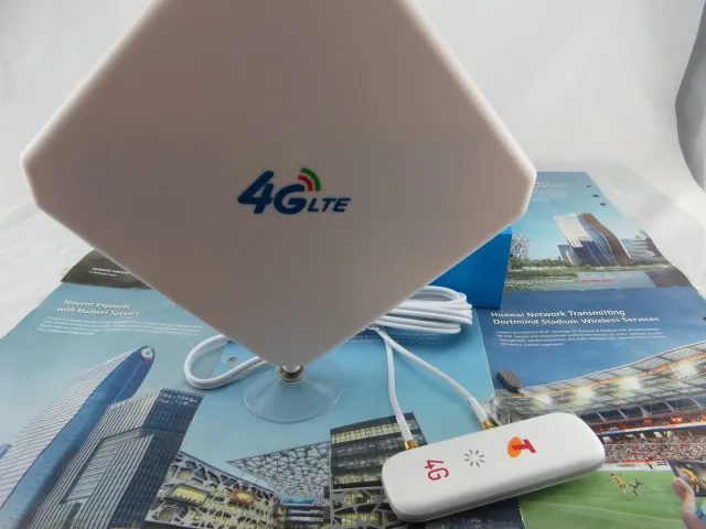 Оригинальная Внешняя Антенна Huawei 3G 4G LTE 35 дБи TS9 2M + ZTE MF823 FDD 800/900/1800/2600 МГц USB