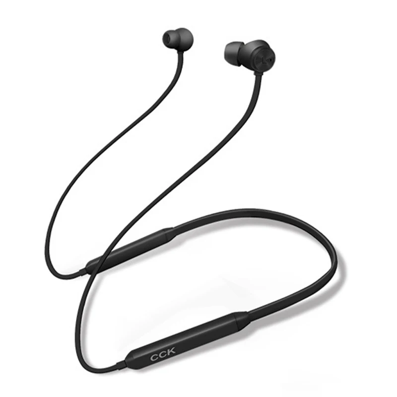 

Superb Bass Sports Stereo Sound Effect CCK KN Active Noise Reduction Neck-Mounted 4.2 Bluetooth Headset for Running, Jogging