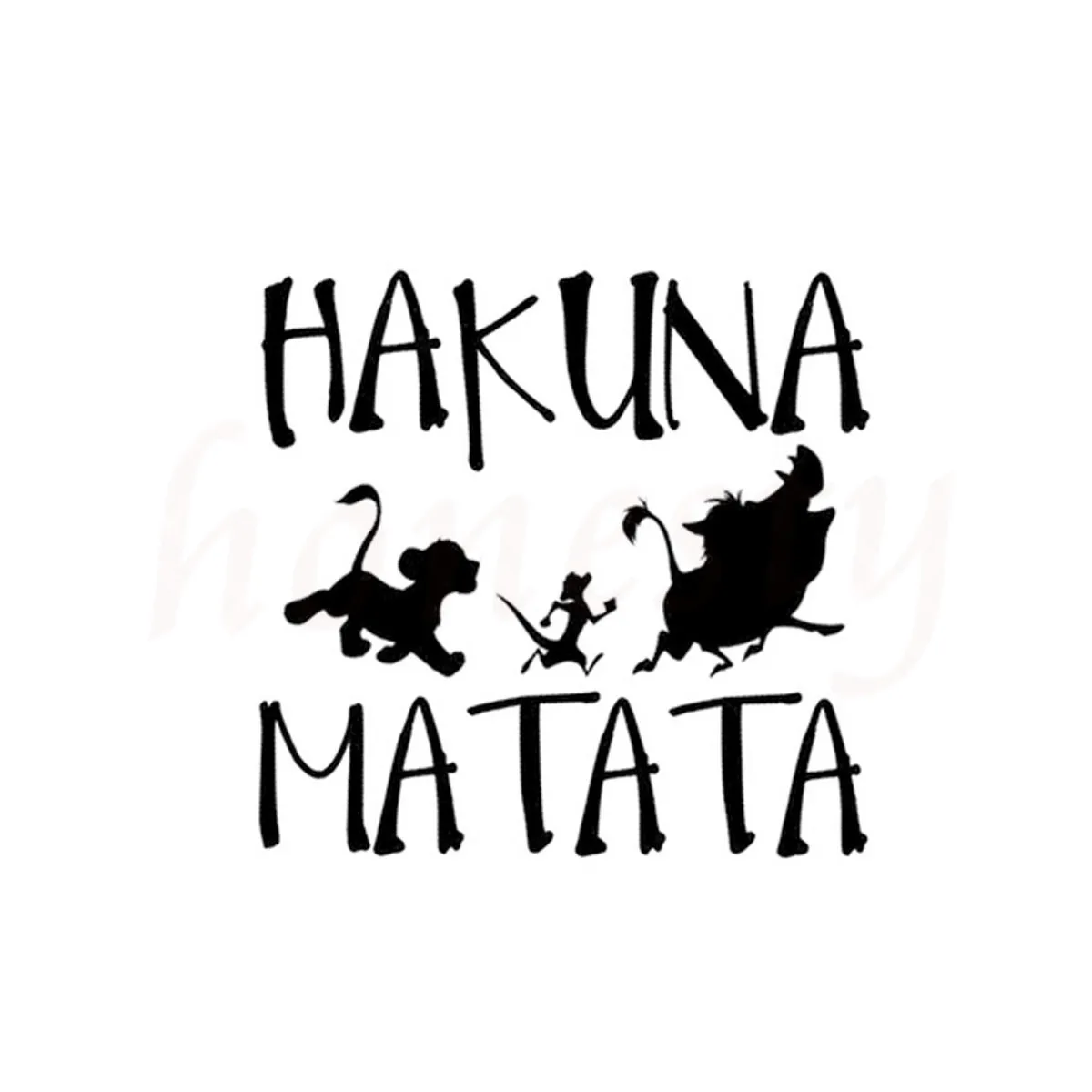 HAKUNA MATATA Lion Автомобильная Наклейка на стену для дома окон и стекла двери ноутбука