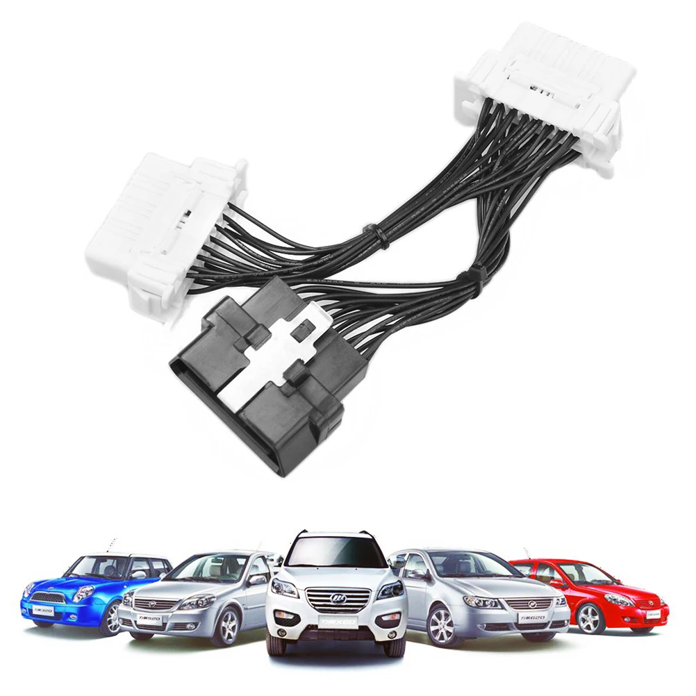 16 контактный Автомобильный Разветвитель OBD2|Адаптер питания| |
