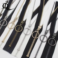 blackwhite 5 15 45cm1pcs gold silver copper metal zipperdiy clothing accessoriestailor sewing tools garment accessories
