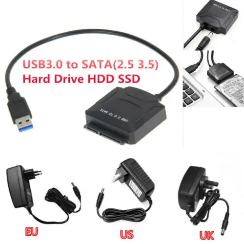 Sata адаптер Кабель USB 3 0 на конвертер 2 5 дюймов Супер Скоростной жесткий диск для HDD