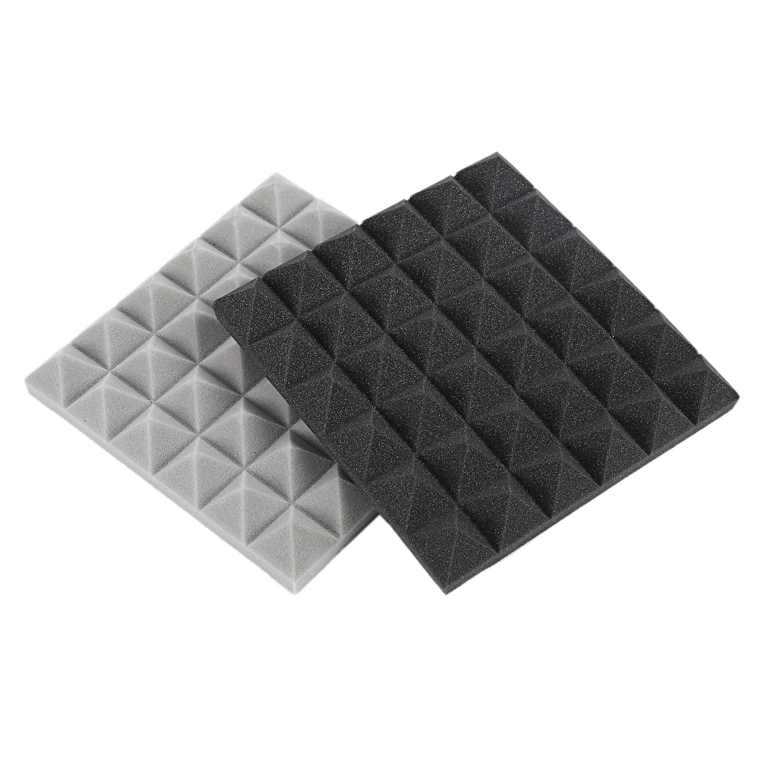 Charcoal Acoustic Foam Tiles Soundproofing Panels Studio Sound Padding 2 x 10 Inch | Спорт и развлечения