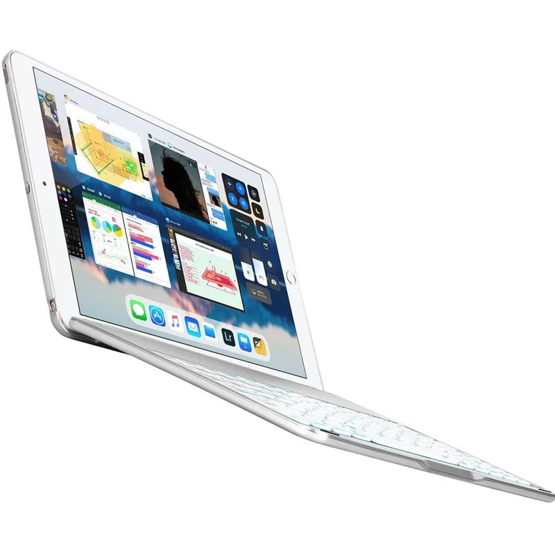Для iPad клавиатура чехол для нового 2018 площадку 2017 Pad Pro 9 7 Air 1 и 2 Bluetooth съемный
