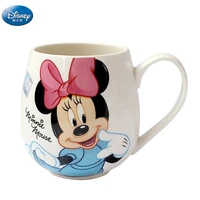 disney 300ml cartoon mickey minnie mug ceramic cups boys girls kindergarten bottle breakfast cup kids gift