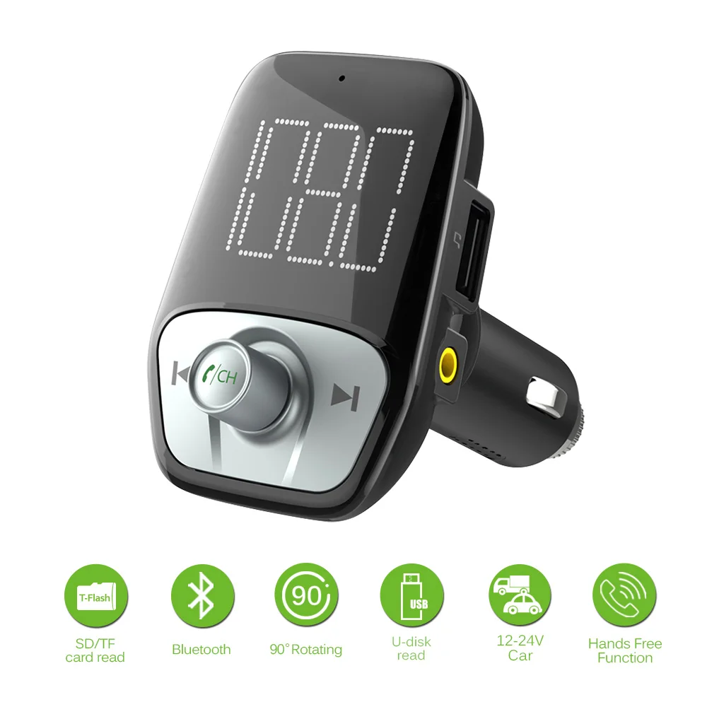 Bluetooth FM передатчик Handsfree MP3 плеер Радио музыкальный модулятор 2 USB зарядное