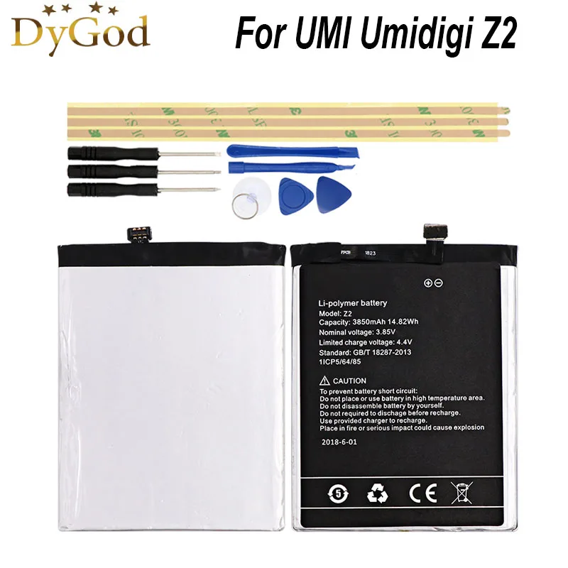 DyGod 3850 мАч для UMI Umidigi Z2 запасная батарея высокое качество Мобильный телефон с