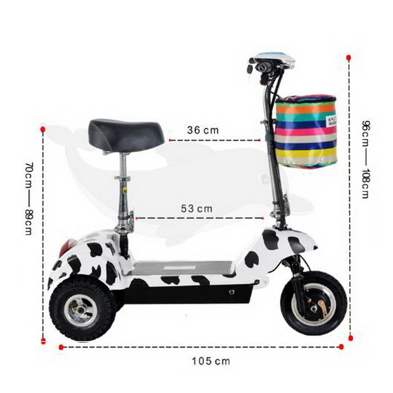 261005/Adult mini folding electric scooter / ladies battery car two wheel scooter/Anti-skid handle/Mini | Спорт и развлечения