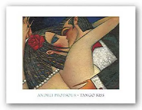 Плакат с художественным принтом Tango Kiss 18 &quotx 24&quot | Дом и сад