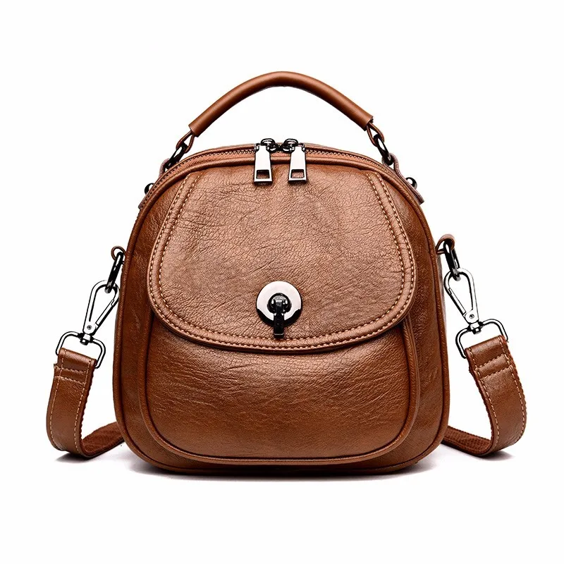 2019 многофункциональные рюкзаки для девочек Mochila Feminina женские кожаные высокого